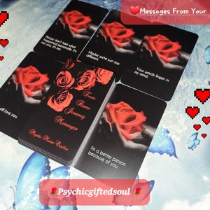 Channeled Messages From Your Person- What they want to say to you!? (Self-Interpreted + photo of cards) Reading only (Deck Not For Sale)