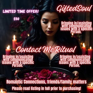 Rituale "Contattami" - Vuoi sentire qualcuno? Incantesimo per favorire la comunicazione - Leggi l'elenco completo! Posti limitati disponibili!