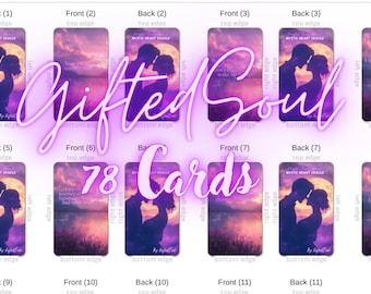 Mystic Heart Oracle- Channeled Love  Messages From Your Divine Counterpart! Twinflame, soulmates, love message Oracle cards- 78 cards