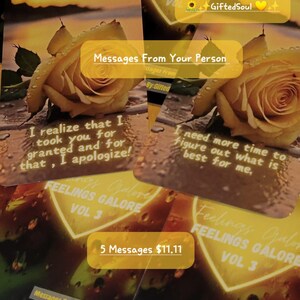 Channeled Messages From Your Person- Soulmates, Twinflames, or current partner- MESSAGES ONLY!!