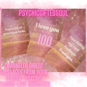 Channeled Direct Messages From Your Person- Psychic Reading-Love Messages
