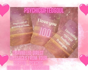 Channeled Direct Messages From Your Person- Psychic Reading-Love Messages