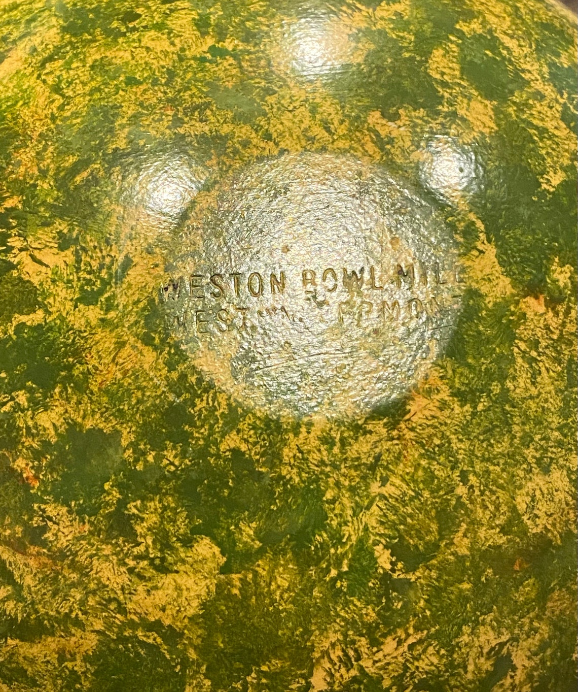 Large Weston Bowl Mill HandPainted Wood Watermelon Bowl Etsy