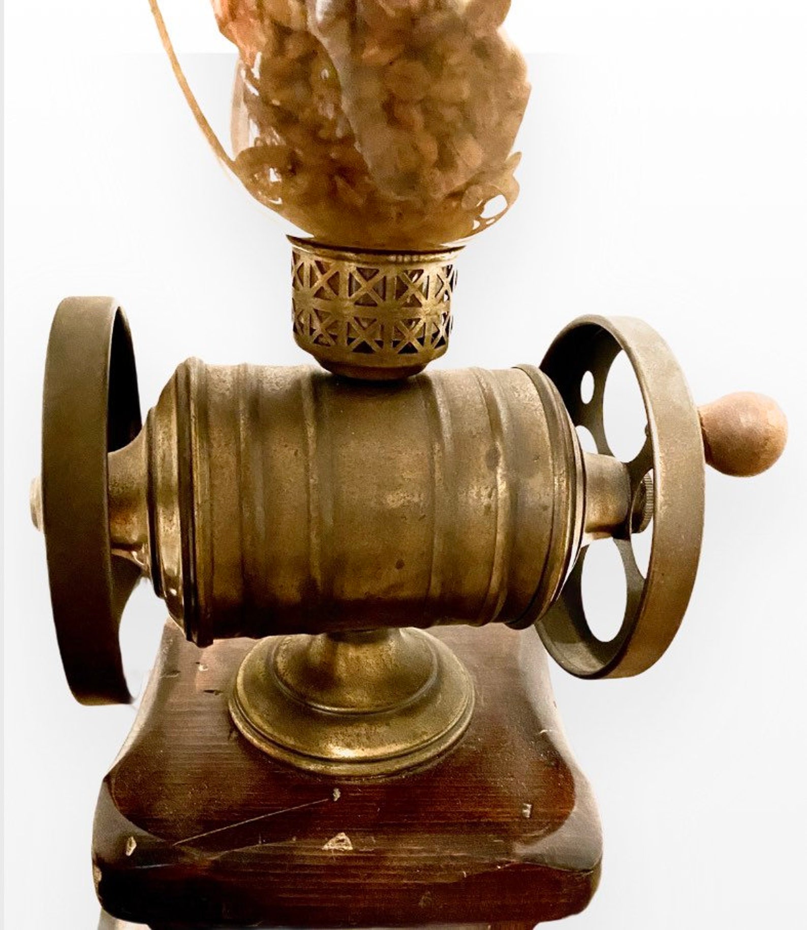 Pair of Faux Coffee Grinder Lamps Etsy