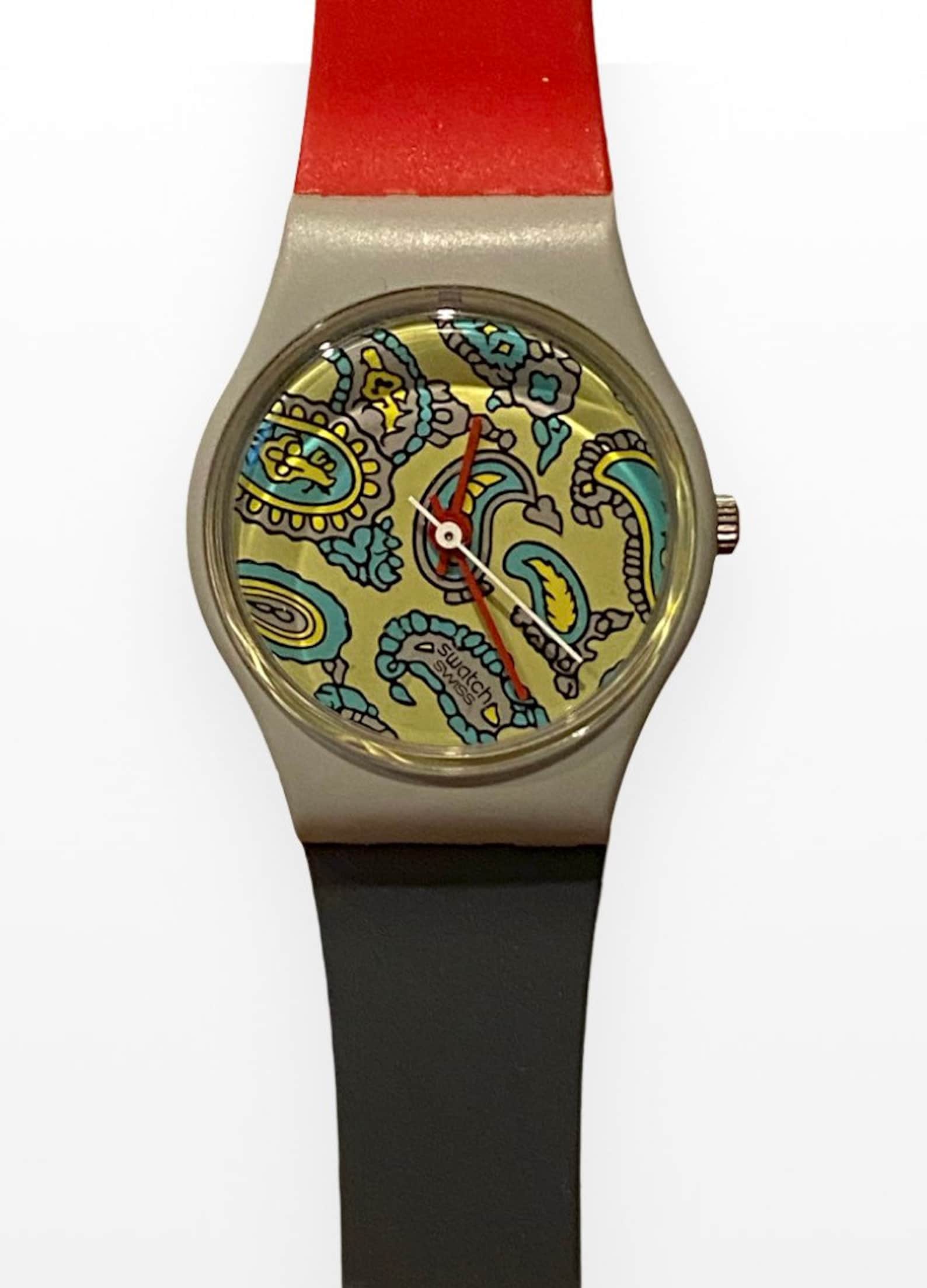 Vintage Swatch Ladies Scheherazade Watch Paisley Design 1985 Etsy