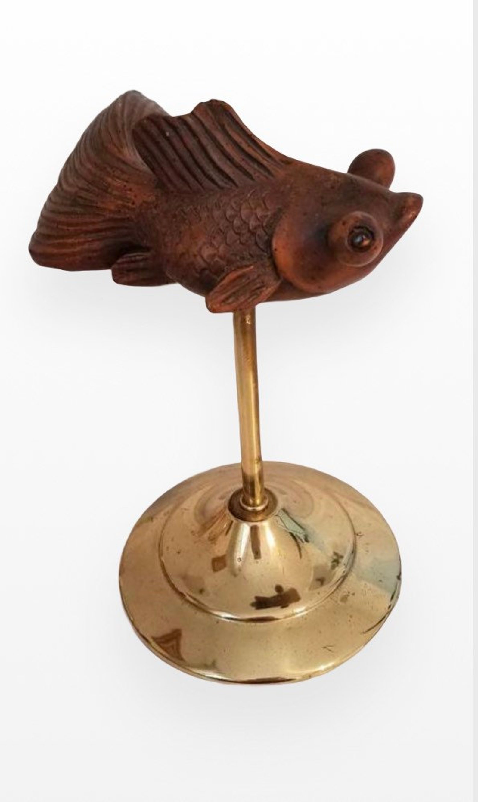 Large Resin Goldfish Koi Statue Etsy UK