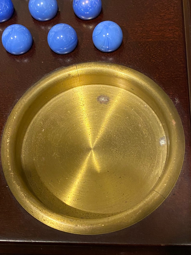 Bombay Company 6 Player Marble Chinese Checkers Board Game Etsy