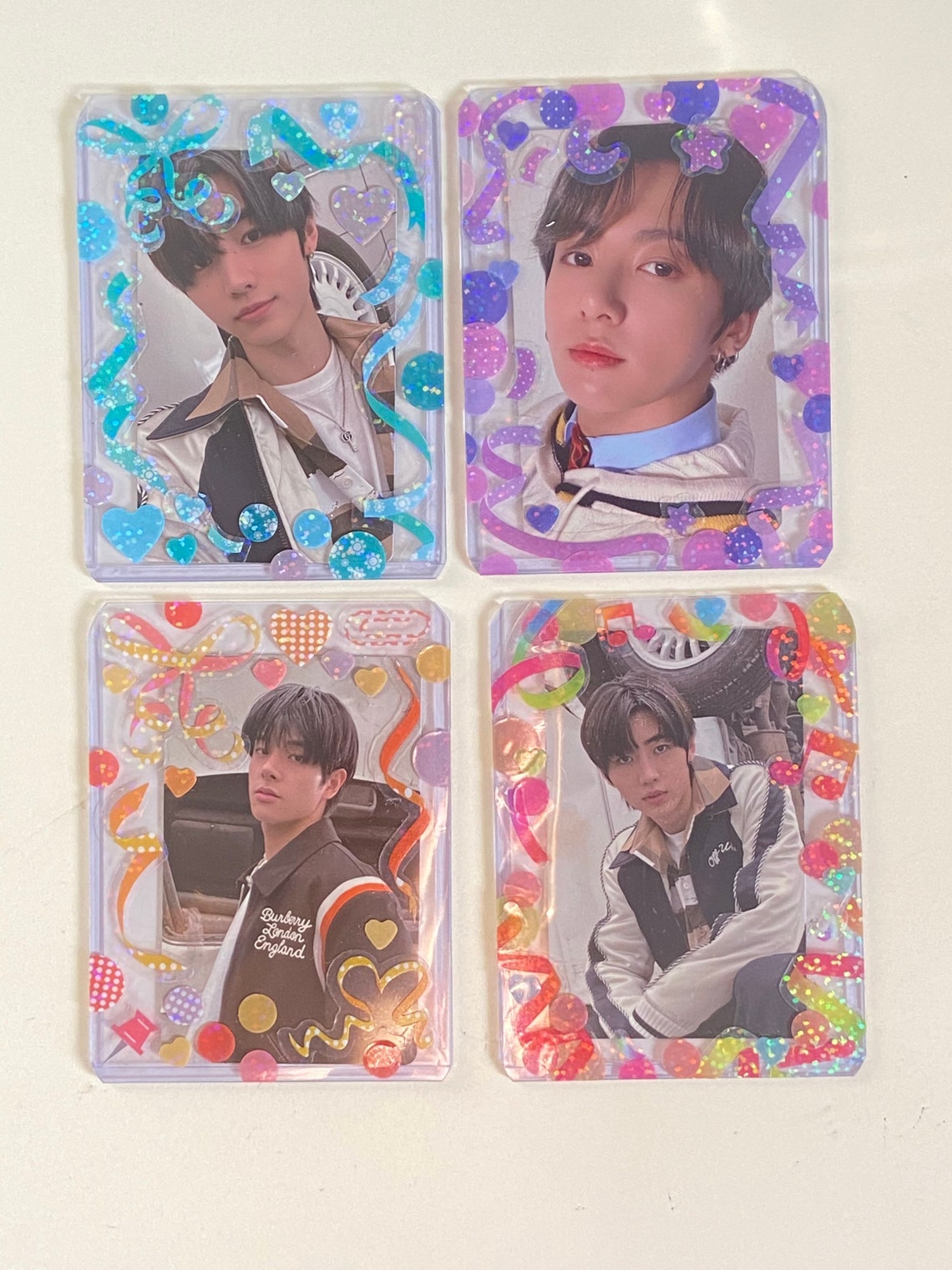 Decorated toploaders for kpop photocards Etsy