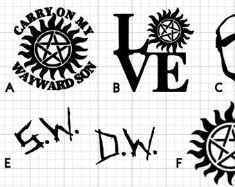 Supernatural Decal Etsy