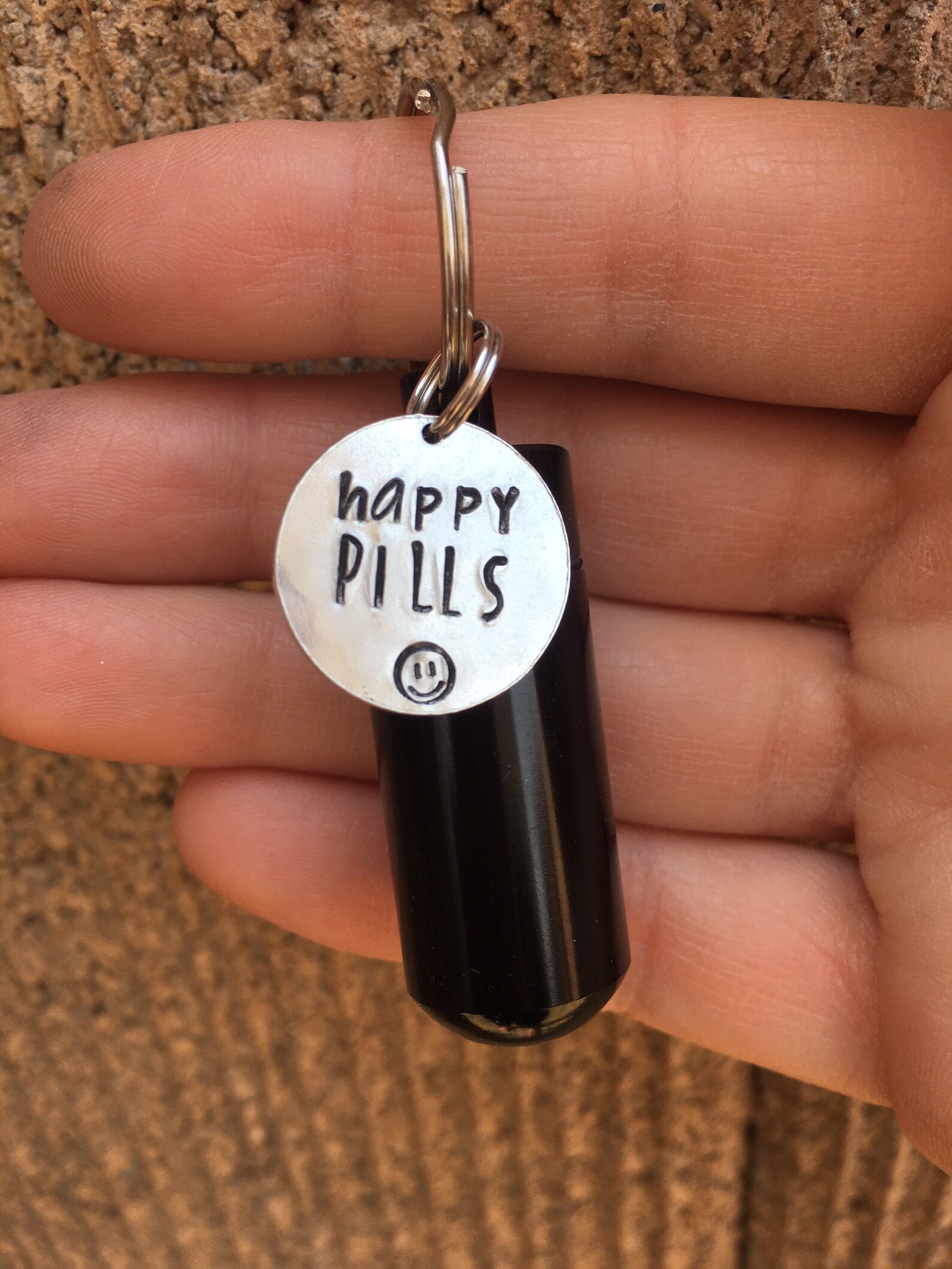 Photo Keychain Walgreensl015 Round White Pill - 5c1q3hr