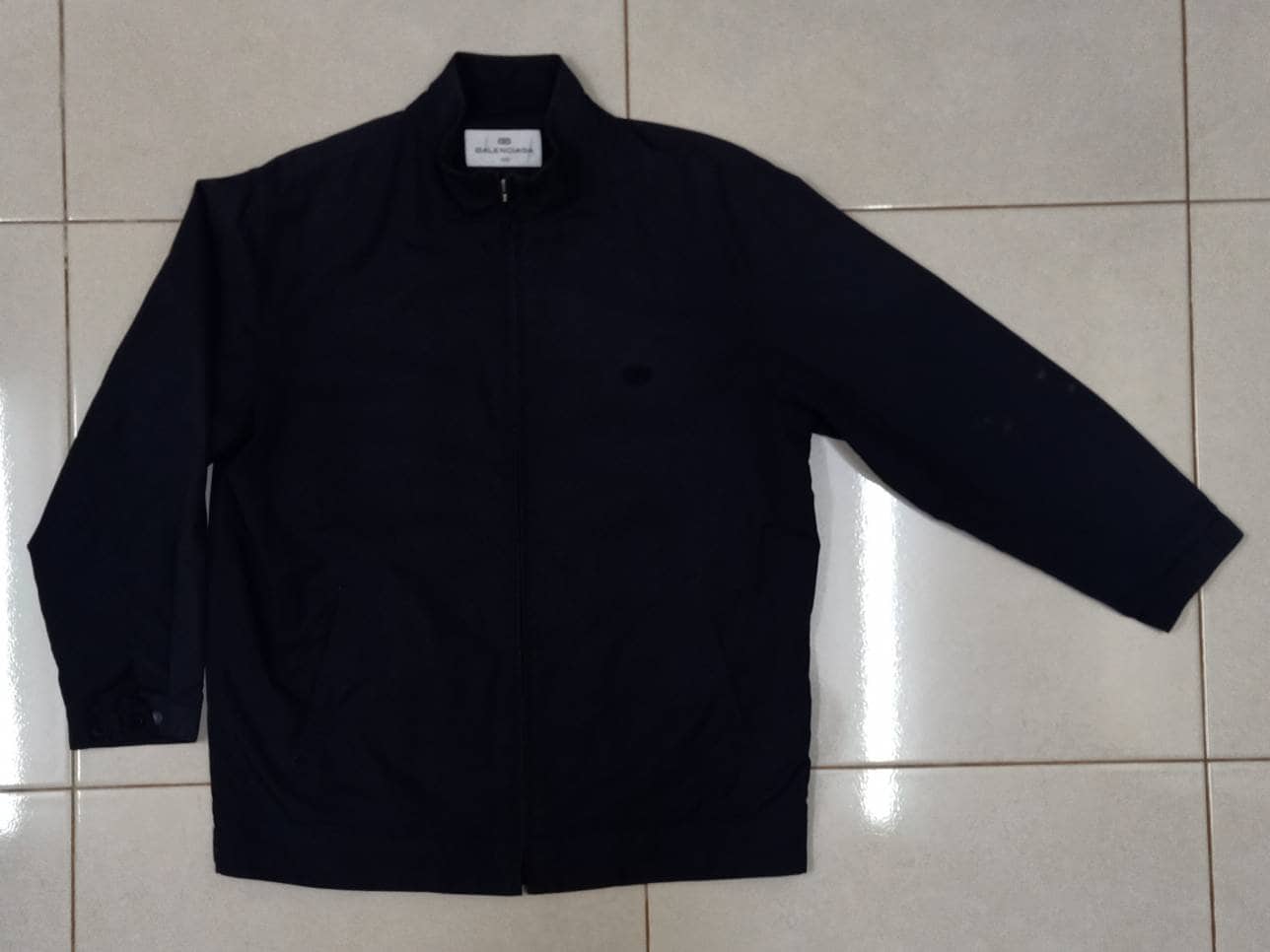 ジャケット・アウター OLD BALENCIAGA GOLF 2items Set Outer BALENCIAGA GOLF Vintage Clothing Embroidered Logo Dark Gray