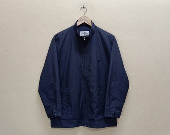 BALENCIAGA GOLF Vintage Clothing Embroidered Logo Dark Gray Color Long Sleeve Full Zipper Windbreaker Mesh Lining Jacket.