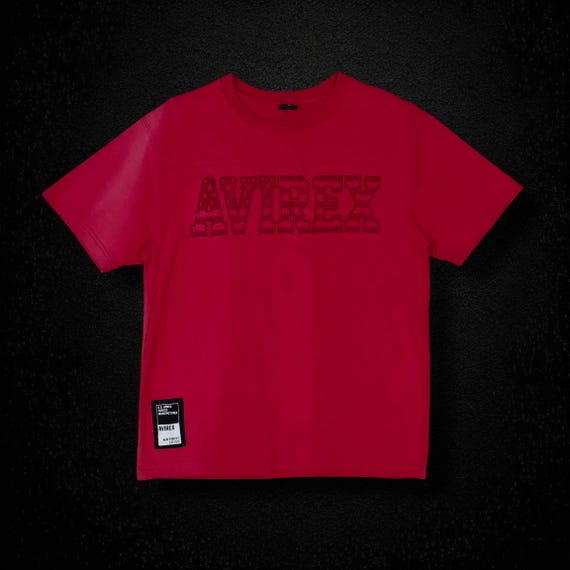 90s AVIREX Vintage Embroidered Graphic Big Logo Y2K Millennium 