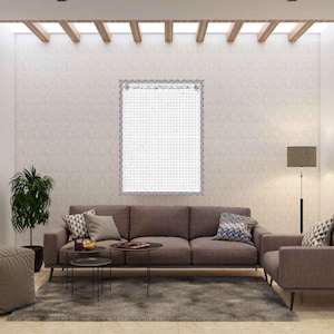 Póster de arte imprimible del Corán completo en una página, decoración de pared, todo el Corán, 114 suras, arte de pared islámico, regalo, PDF grande