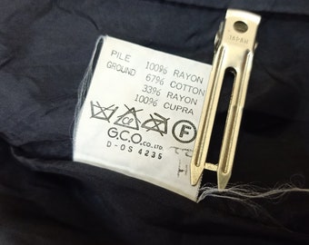 KATHARINE HAMNETT London Faux Fur Vintage Clothing Black Color