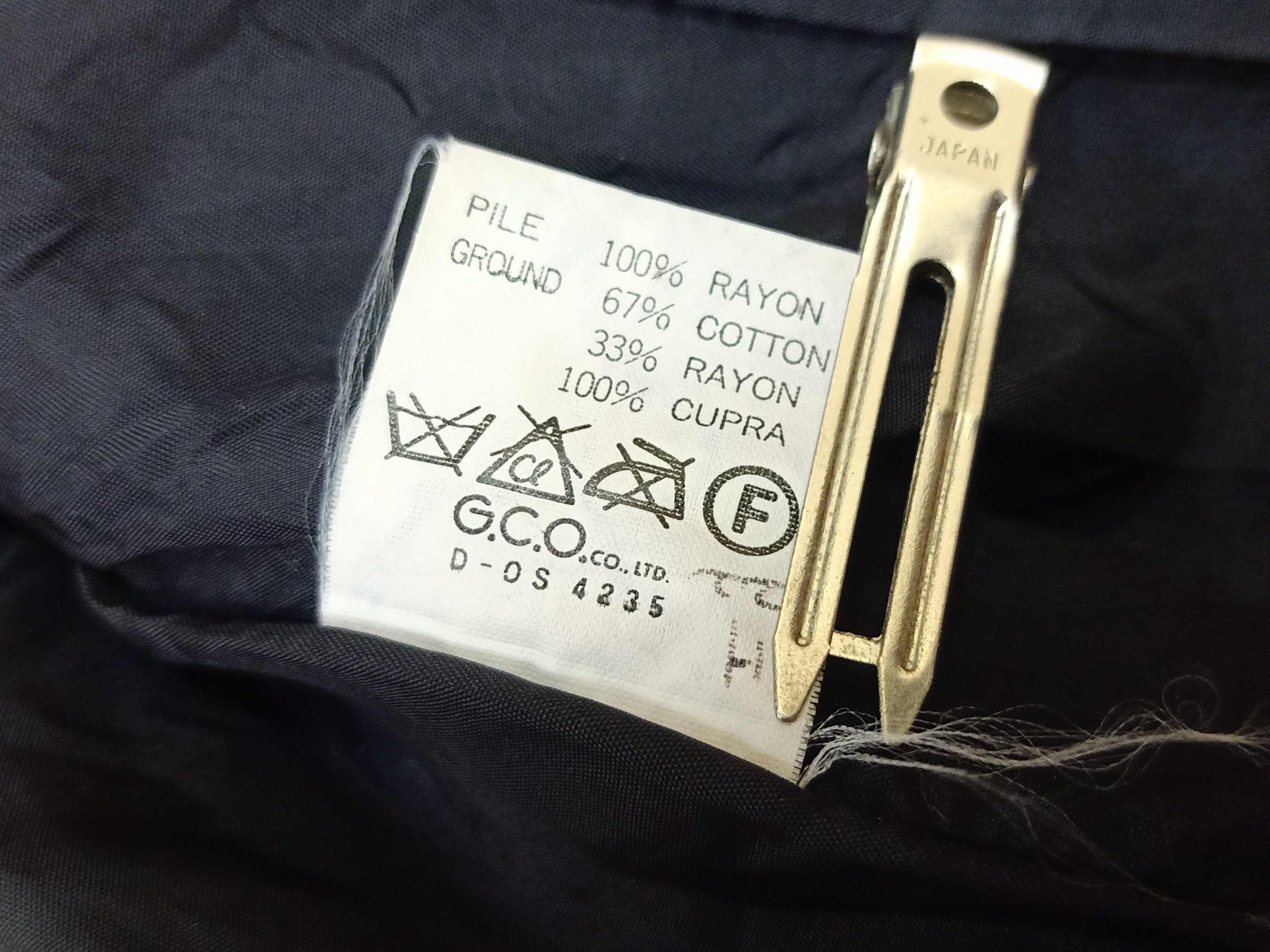 KATHARINE HAMNETT London Faux Fur Vintage Clothing Black Color