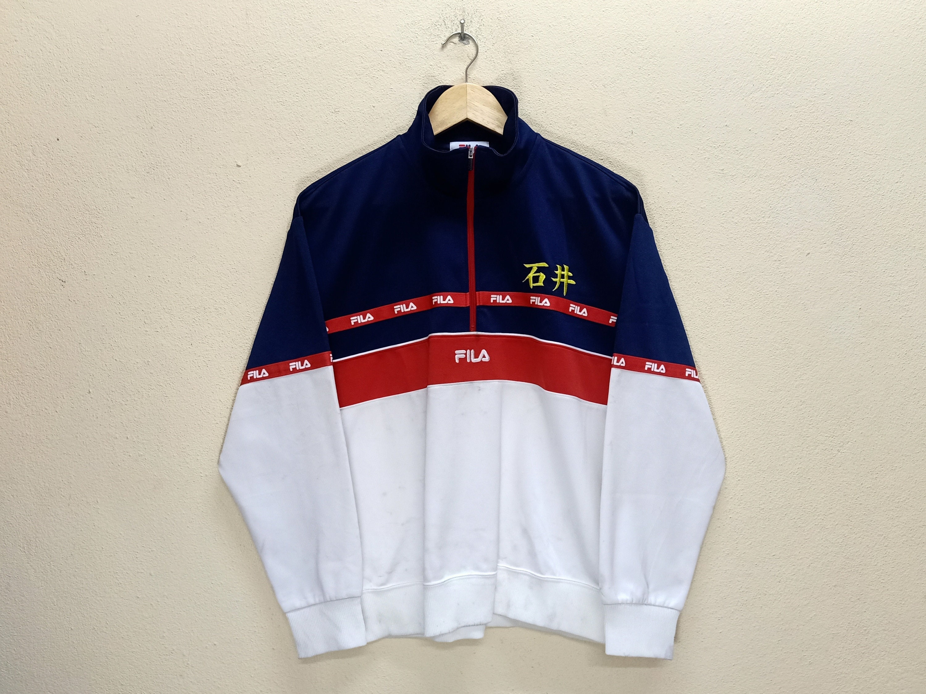 FILA Vintage Iconic BJ Color Embroidered Logo Side Tape Polo