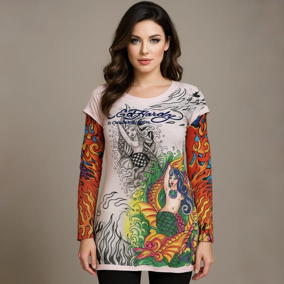 Christian Audigier 長袖カットソー Christian Audigier 長袖