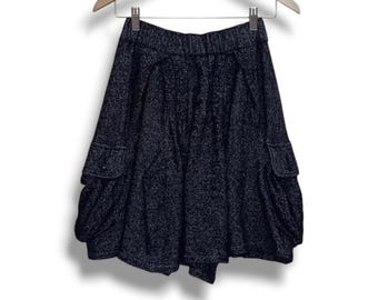 ZUCCA Cabane De Zucca Issey Miyake Vintage Clothing Japanese Luxury Brand S Size Stretchable Waist Cargo Pockets Mini Skirts