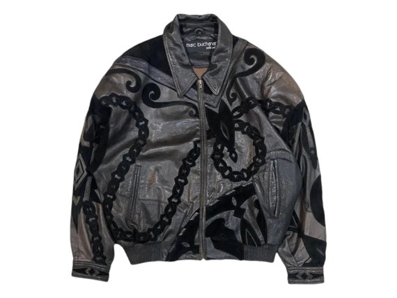 Super Rare!! 90s PELLE PELLE Marc Buchanan Chain Tribal