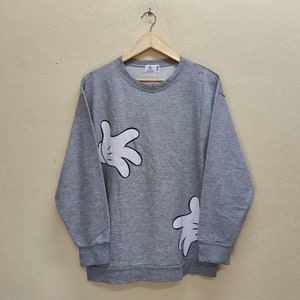Vintage ZARA X DISNEY Mickey Mouse Hug Me Women&#39;s Men&#39;s Unisex&#39;s Grey Sweatshirt