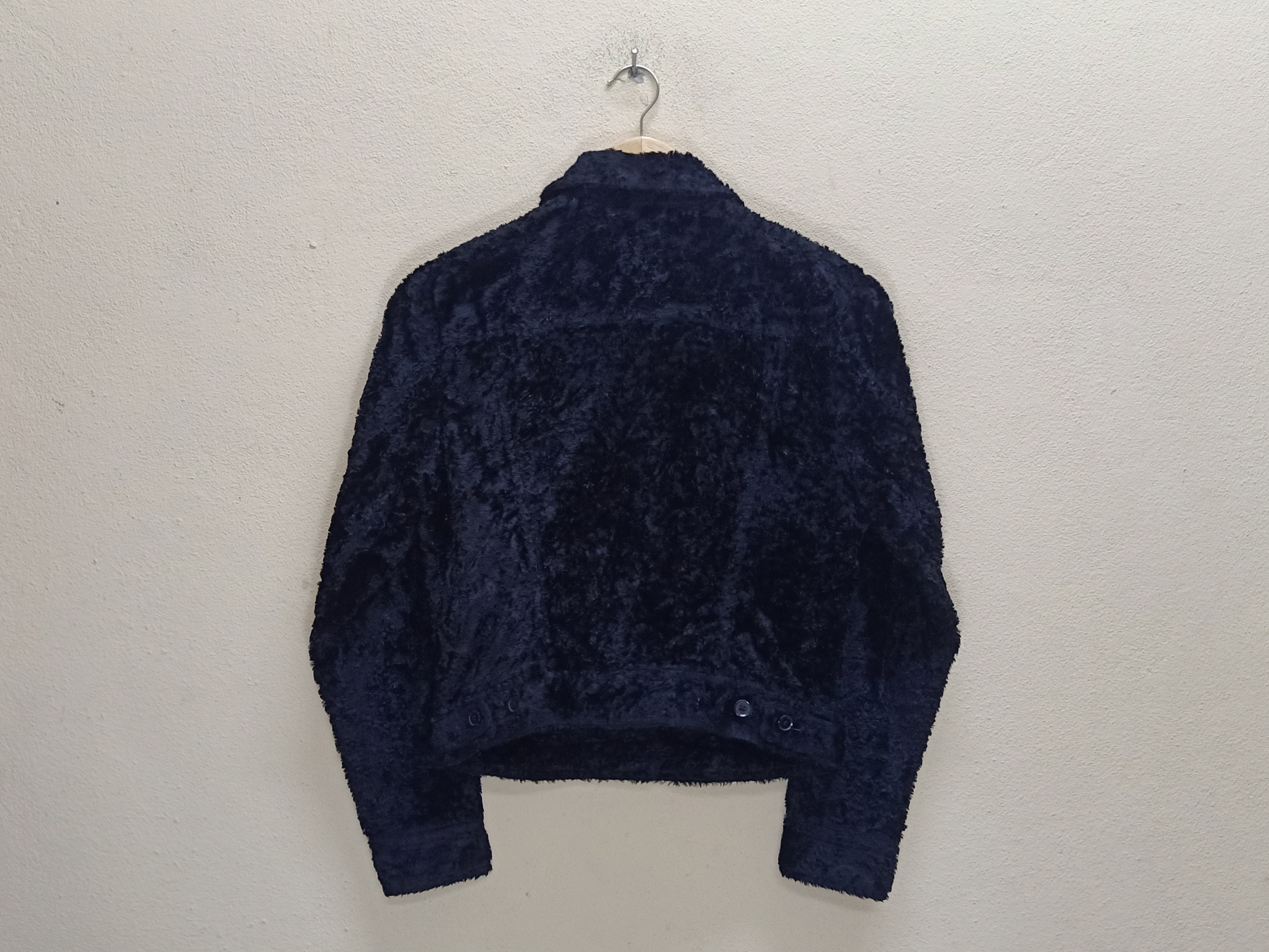 KATHARINE HAMNETT London Faux Fur Vintage Clothing Black Color