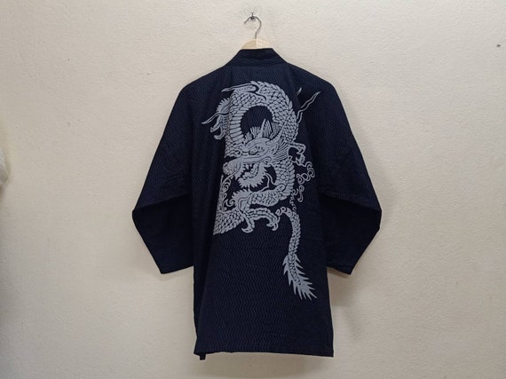 Japanese Ryu Pattern RYU HAORI Dragon Kimono Japanese Traditional Vintage … - Gem