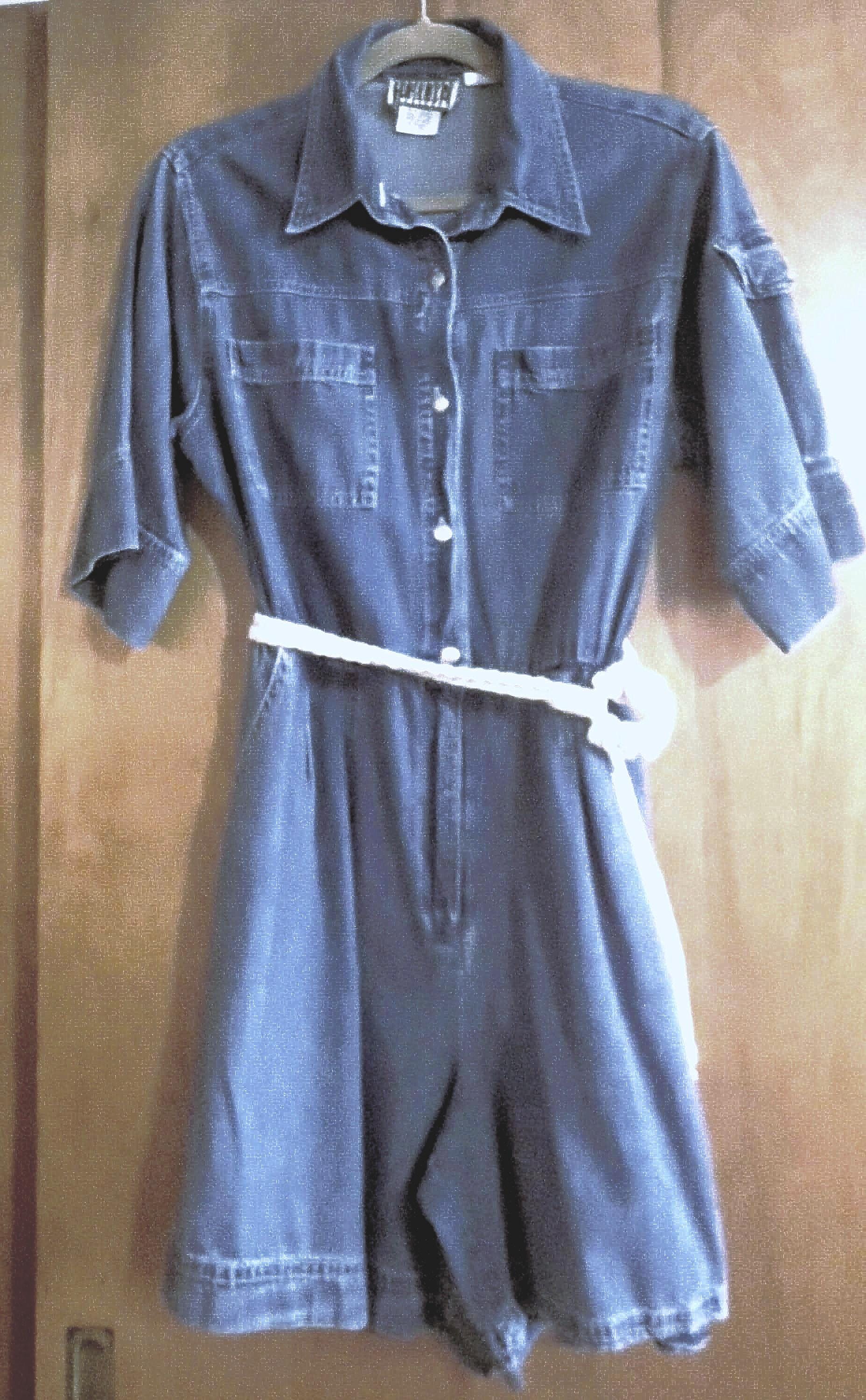 forenza denim dress Vintage 1990's Forenza Denim Full Skirt Dress Size 8