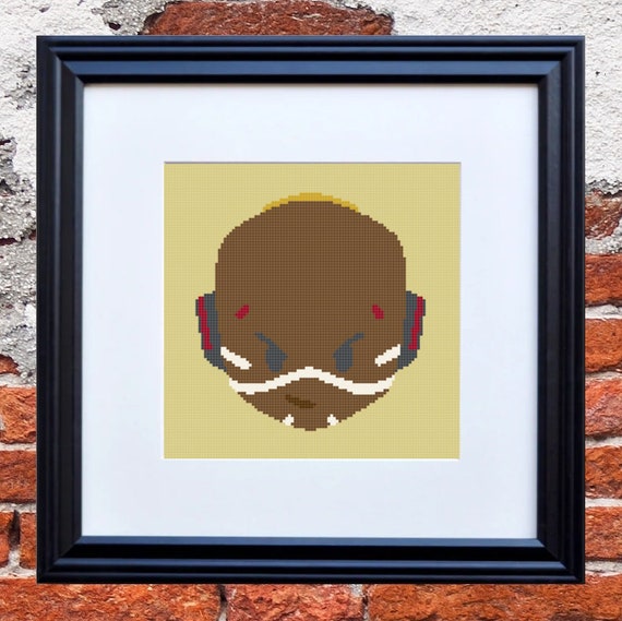 Overwatch Doomfist Cute Portrait Cross Stitch Pattern Etsy