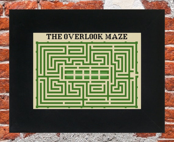 The Shining Overlook Hotel Maze Cross Stitch Pattern Etsy
