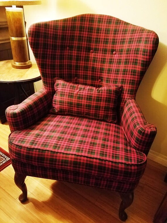 Scottish Macdonald Clan Tartan Wingback Chair Etsy