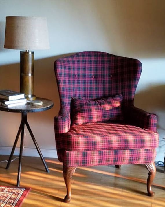 Scottish Macdonald Clan Tartan Wingback Chair Etsy