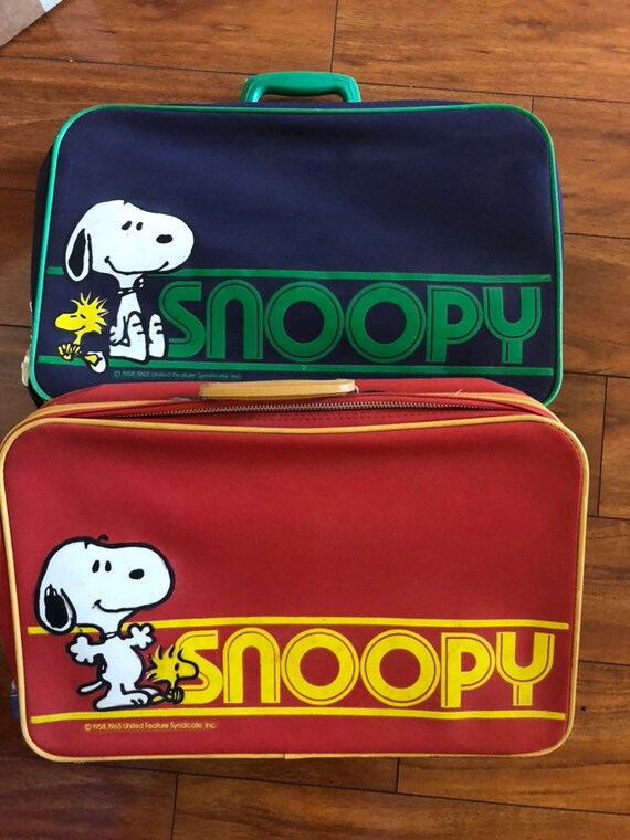 vintage snoopy suitcase