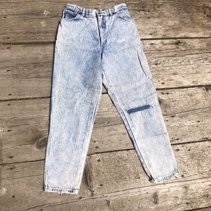 Gitano Acid Wash Jeans, Vintage 80s, Light Wash Denim, Size 29 x 27