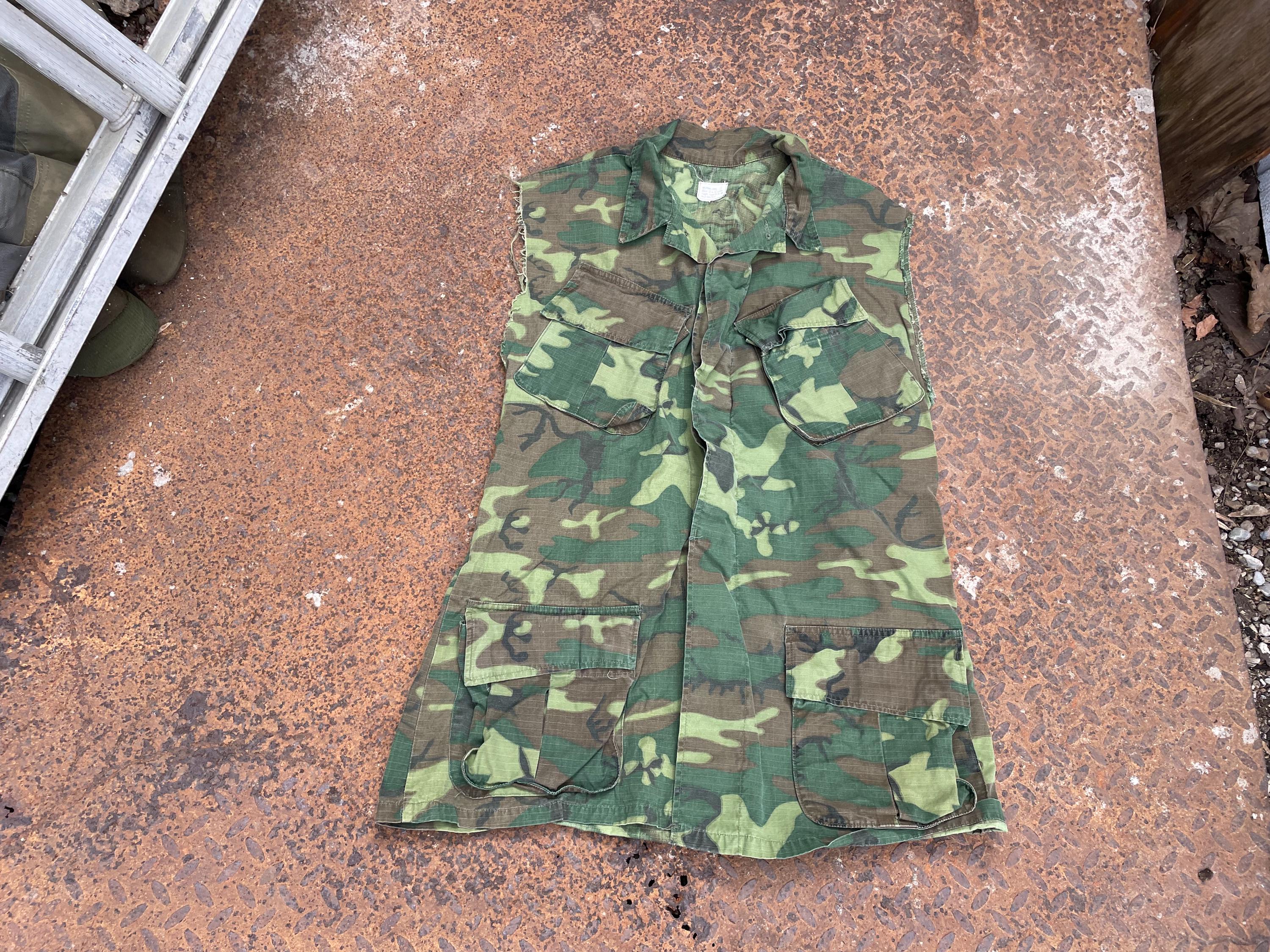 Sleeveless Army Jacket - Etsy