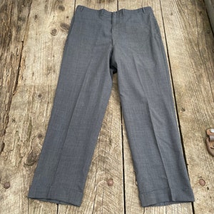 Vintage Trouser Pants, Botany 500, Daro, Dark Gray, Size 34 x 28