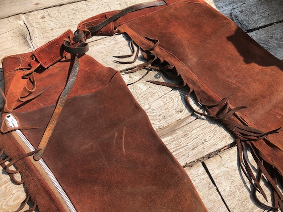 Vintage Cowboy, Western Wear, Leather Chaps