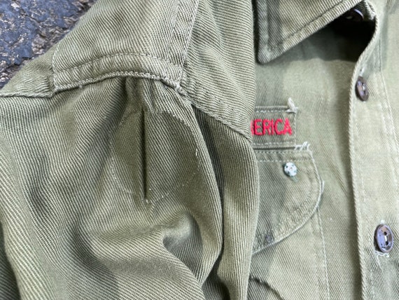 Vintage Boy Scout Uniform Shirt, 1980s Long Sleev… - image 6