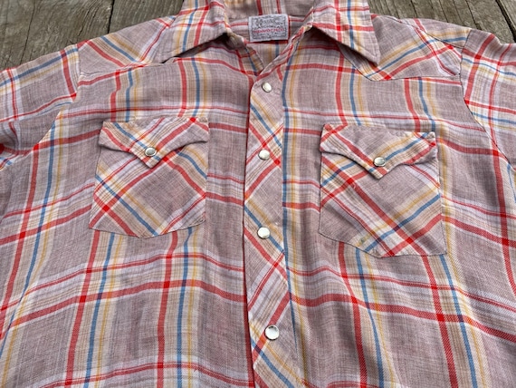 Vintage Western Shirt, H Bar C, Ranch Wear, Long … - image 5