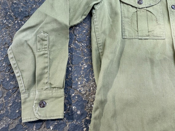 Vintage Boy Scout Uniform Shirt, 1980s Long Sleev… - image 5