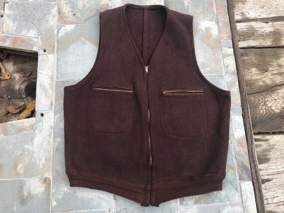 Vintage Vest, Hart Uniform, Columbus Ohio, 1940s,