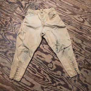 Vintage Riding Pants, Equestrian Breeches, Jodhpurs, Light Brown