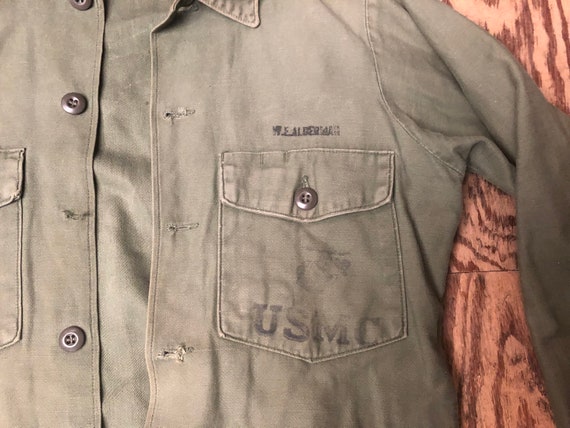 OG-107, Vietnam Era, USMC, Military Shirt - image 7