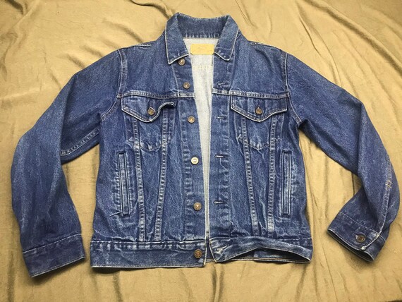 plain pockets denim jacket