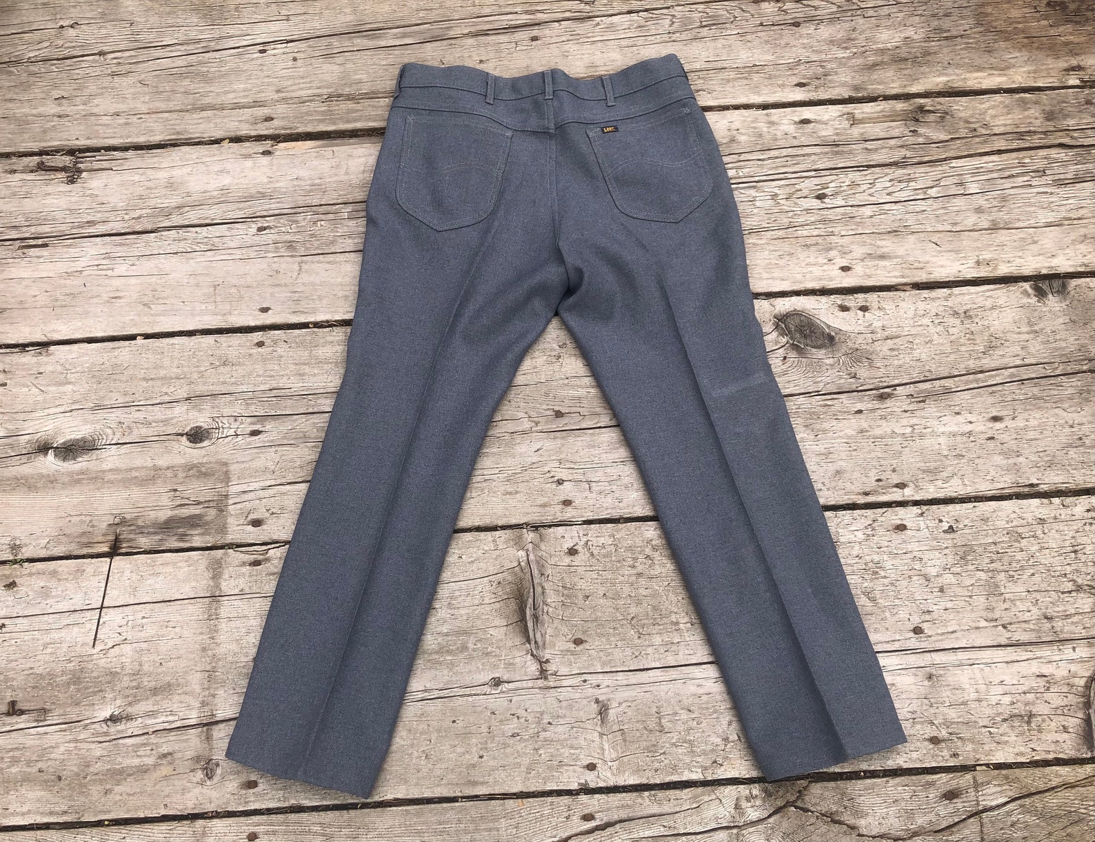 Lee Gray Slacks 70's Clothing Polyester Pants Size 34 x | Etsy