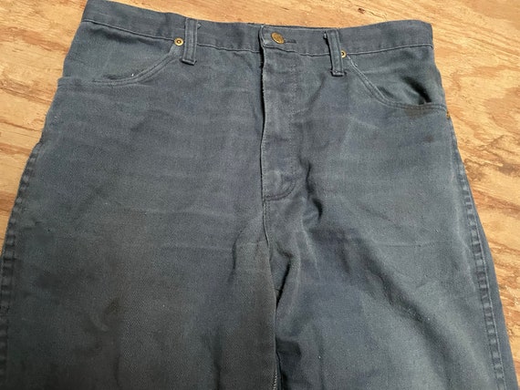 Vintage Work Pants, Worn Out, Rustler, Blue Twill Size 32 X 30 - Etsy