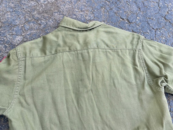 Vintage Boy Scout Uniform Shirt, 1980s Long Sleev… - image 9