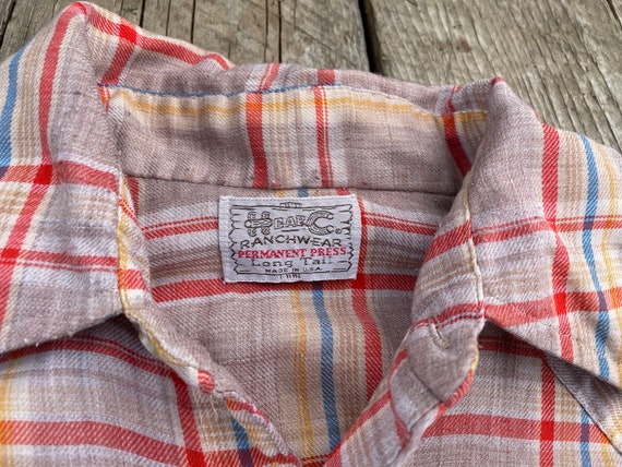 Vintage Western Shirt, H Bar C, Ranch Wear, Long … - image 4