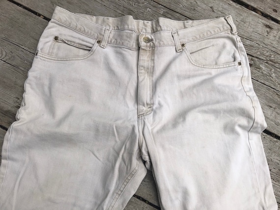 Vintage Jeans, LL Bean, Double L, White Pants, Du… - image 2