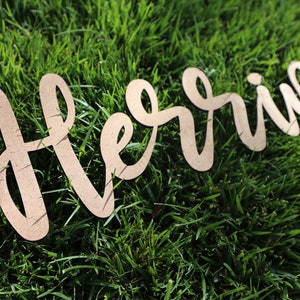 Custom Wooden Names or Words - Unfinished Wood Words - 15&quot; Wide